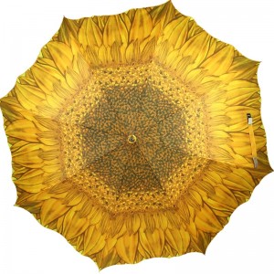 Høj kvalitet Engros butik salg reklame udendørs blomster form lige paraply