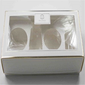 nyt design i fuld farve trykt logo brugerdefinerede gaveæsker papemballage