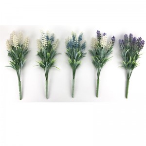 Kunstige blomster Lavendel Pick Bouquet Brude Hjem DIY Have Kontor Bryllupsdekor