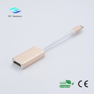 USB TYPE C til displayport af ABS-shell til kvinder: FEF-USBIC-004A