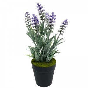 Kunstig plastik potteplante Home Decor Lavendel Blomster Arrangementer Bordplade Dekoration