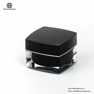 HXL214 Rundt tom kosmetisk krukke dobbeltvægsbeholder hudpleje krukke