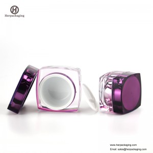 HXL215 Rundt tom kosmetisk krukke dobbeltvægsbeholder hudpleje
