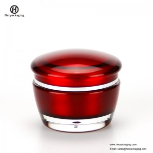 HXL224 Rundt tom kosmetisk krukke dobbeltvægsbeholder hudpleje