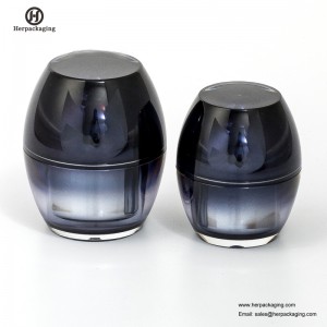 HXL232 Rundt tom kosmetisk krukke dobbeltvægsbeholder hudpleje