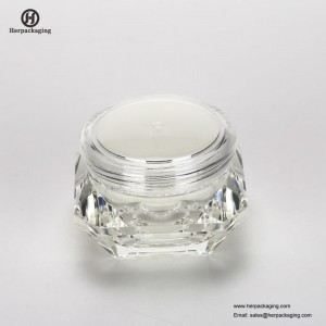 HXL2210 krukker diamantform luksus akryl dobbeltvægget tom kosmetisk creme jar