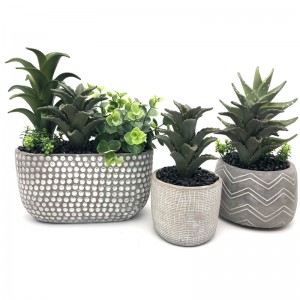 Kunstig realistisk sukkulent Aloe Vera-plante Tropisk kontor Haveindretning til have