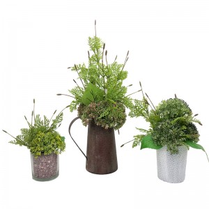 Kunstig realistisk lavendelplanter grøn træplante Hjemmeindretning Have