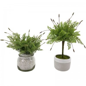 Kunstig realistisk lavendelplanter grøn træplante Hjemmeindretning Have