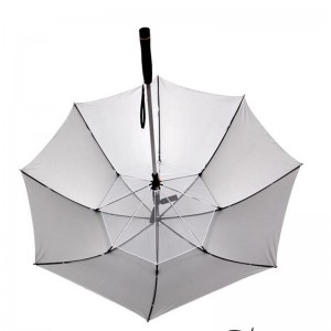 27 tommer UPF 50+ UV-beskyttelse sølvbelægning ventilator paraply