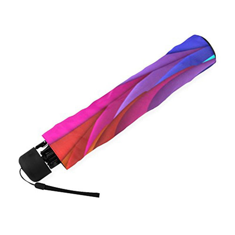 Farverig udskrivning designmanual åben markedsføring 3-fold paraply