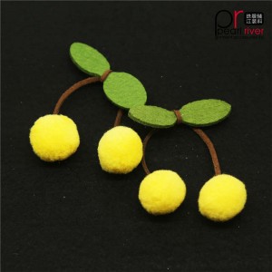 kirsebær pom pom patch