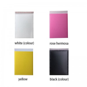 Brugerdefineret trykt plastemballage boble konvolutter pink guld boble poly mailer taske