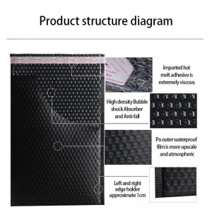 c3 c4 c5 c6 c7 Billig metallisk boble mailer taske Pinkbubble konvolut, boble pink mailer taske