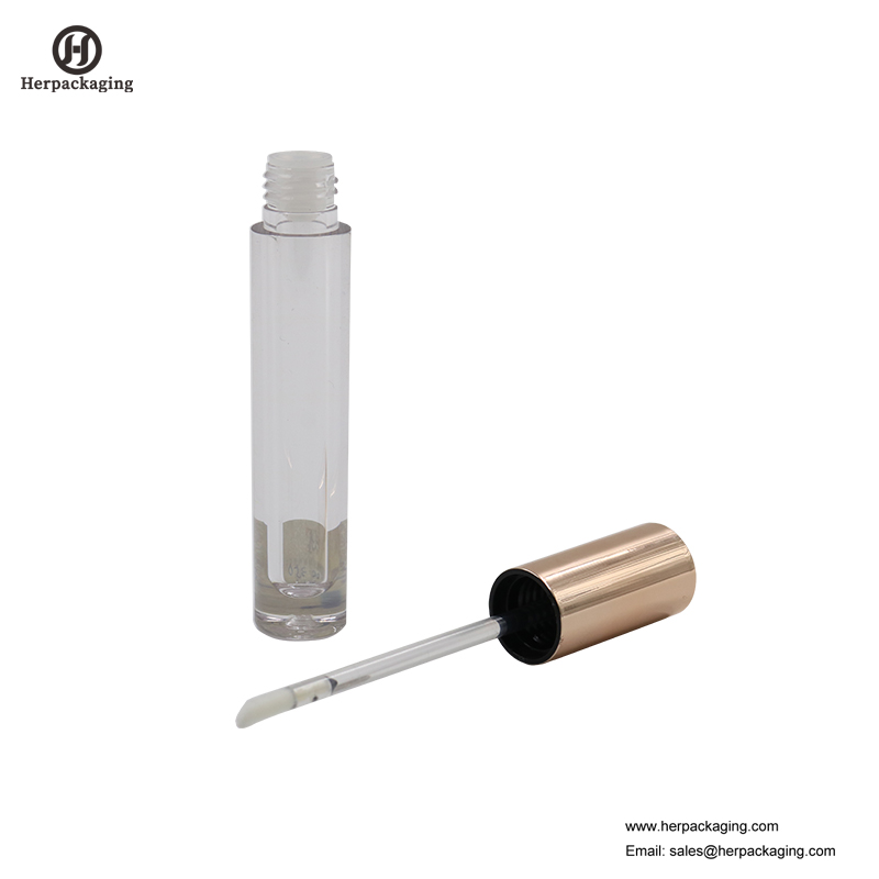 HCL304 Klar plast Tomme læberegulerede rør til farvekosmetiske produkter flokede lipglosser