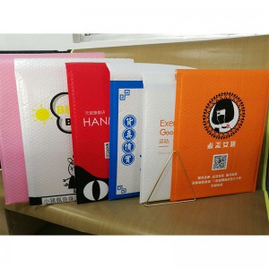 50 Fabriksgrossist Custom Custom Printed Pink Coloured Plastic Bubble Mailing Bag Polstret kuvert / metallisk