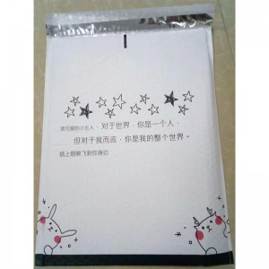 miljøvenlig brugerdefineret logo design selvforsegling selvklæbende pink poly boble mailers konvolutter polstret