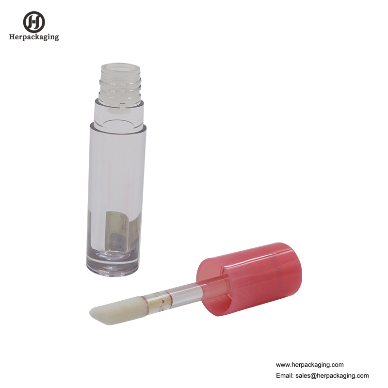 HCL311 Klar plast Tomme læbereguleringsrør til farvekosmetiske produkter flokede lipglosser