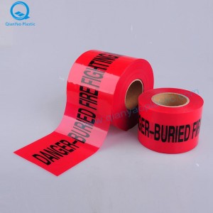 GAS Underground Warning Tape; ELEKTRICITET Underjordisk advarselstape; BRAND Underjordisk advarselstape