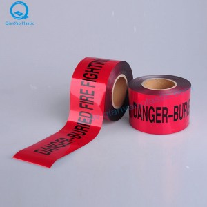 Australsk aluminiumsfolie begravet STORMWATER underjordisk advarselsbånd; SEWER underjordisk advarselstape; BRANDBEKÆMPELSE Underjordisk advarselstape