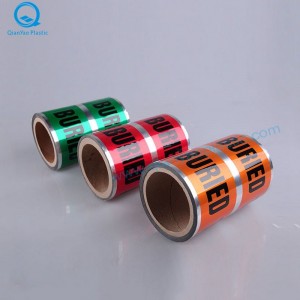 4mil, 5mil, 6mil underjordisk detekterbar advarselstape, forsigtighedstape, faretape, barrikadetape