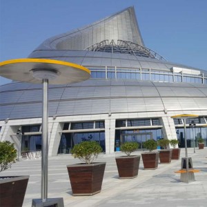 Solafskærmning Stålbænkpladser Opladning af poletelefoner og tabletter