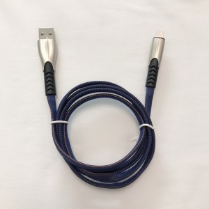 3.8A Flettet hurtigopladning fladt zinklegeringshus Tangle Free Flex-bøjning USB-datakabel til mikro USB, Type C, iPhone lynafladning og synk