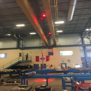 Kran Safet lys rød eller blå til lager