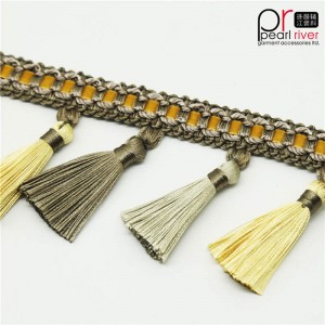 Nyt design kuglefronter til vinduesdekoration Pom Pom gardinkant