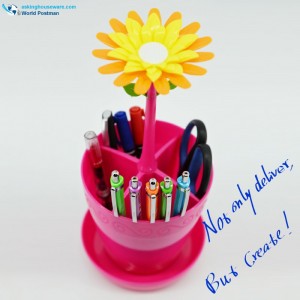 Sød blomster køkken kontor bestik sæt spand