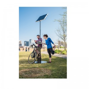 Solopladning Pole mobiltelefon ladestation udendørs brug