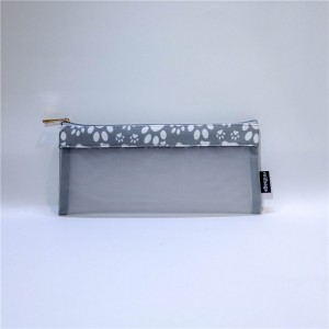 Ny nylon lynlås blyantpose kreativ enkel sød blyant taske