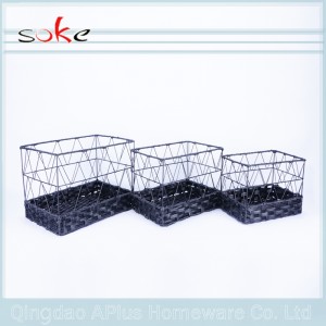 Ny stil PP Plastic Rattan / Wicker Opbevaringskurv