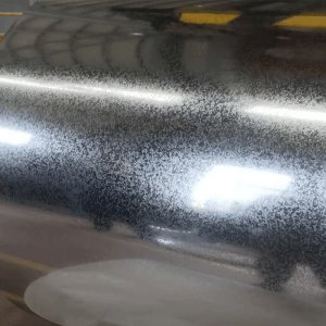 Farveovertrukket plade