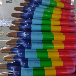 Oppustelig Rainbow Popsicle Pool Float / Pool Lounge