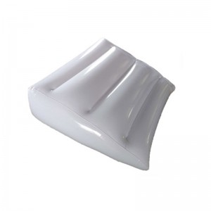 Triangel oppustelig seng kilepude / pude hvid