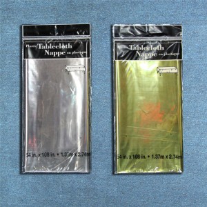 Folie Tablecover med ensfarvet metallisk folie bordduk til bryllupsfest Fejre ferie