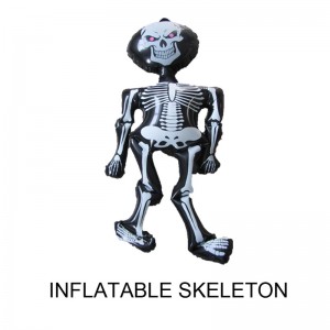 Oppustelig Halloween-dekorationer rekvisitter Skelet