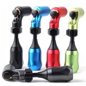 Rotary Maskinpistol Shader Liner L Form Stærk kraft Aluminiumslegering Body Art Permanent Makeup til tatoveringsnåler Strømforsyning