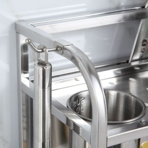 Krydderist i rustfrit stål ， Værktøjsholder i rustfrit stål storage Opbevaringsstativ i rustfrit stål