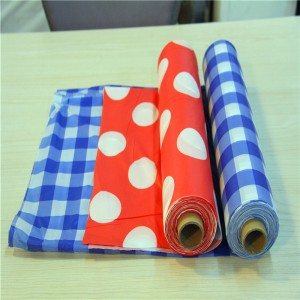 Engangs Printet pvc-dug med nonwoven ruller