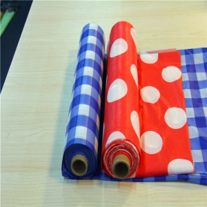 Engangs Printet pvc-dug med nonwoven ruller