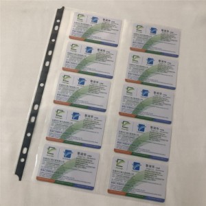 Høj tranparency Navnekort Protector Pages