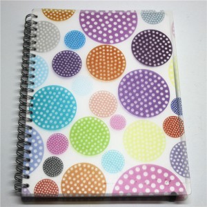 Plastomslag Ringbindbind Notebog med elastisk bånd