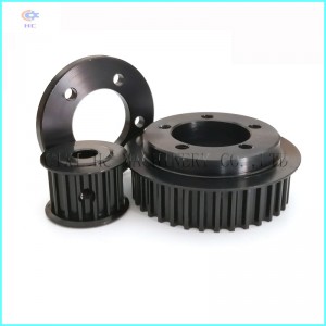 Lille remskive og bælte til elektrisk skateboard