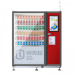 SWIFT Ny model Aluminium Convenience Store Automatisk kold drikke Combo-annonce Selvbetjeningsautomat med LCD-skærm