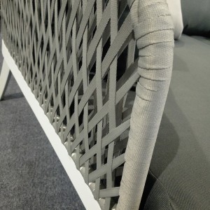 Dobbelt udendørs Rattan Lounge møbelstolsæt