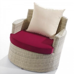 Lille 2-personers hjørne Rattan Garden Sofa Set