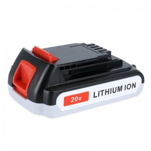 Li-ion 2000mAh 20V udskiftning trådløse batterier til Black \u0026 Decker LB20, LBX20, LBX4020, LB2X4020 Værktøjer