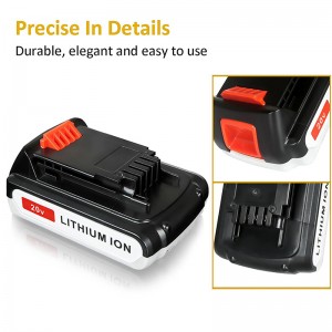 Li-ion 2000mAh 20V udskiftning trådløse batterier til Black \u0026 Decker LB20, LBX20, LBX4020, LB2X4020 Værktøjer